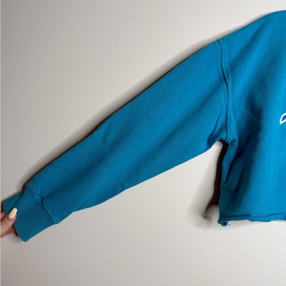 Tommy Jeans Blue cropped pull over - Picture 4 of 9